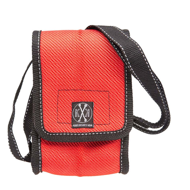 Mini-Handtasche Wilhelmina aus recyceltem Feuerwehrschlauch in rot