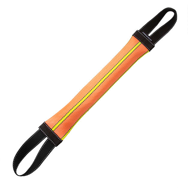 Extra lange 40 cm Beißwurst für Hunde aus robustem Feuerwehrschlauch, langlebig und wasserfest.