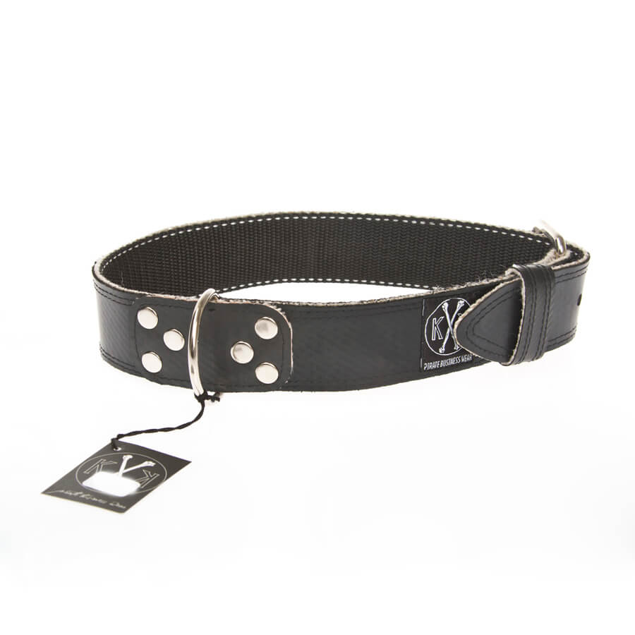 Hundehalsband XL in Schwarz, individuelle Maßanfertigung