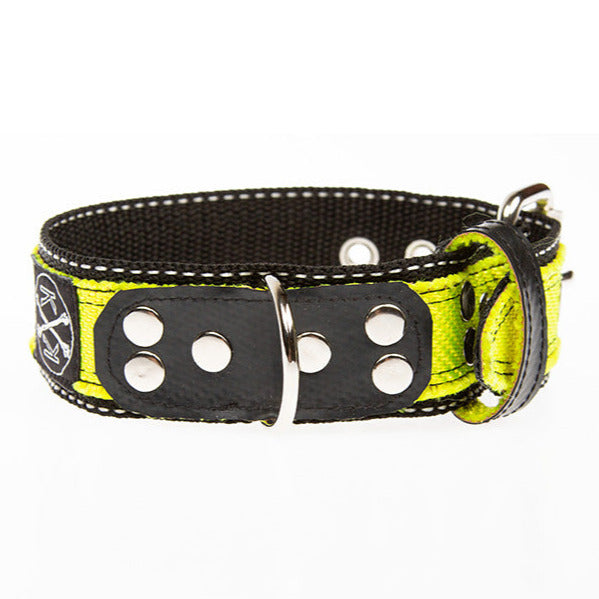Besonders widerstandsfähiges Halsband „Emma elegant“ aus Feuerwehrschlauch.