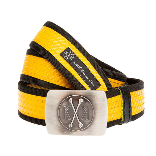 Buckle-Down Sicherheitsgurt-Gürtel Mit Aladdin-Genie-Lampe – Verstellbar, Navy/Gold, 3,8 Cm Breit