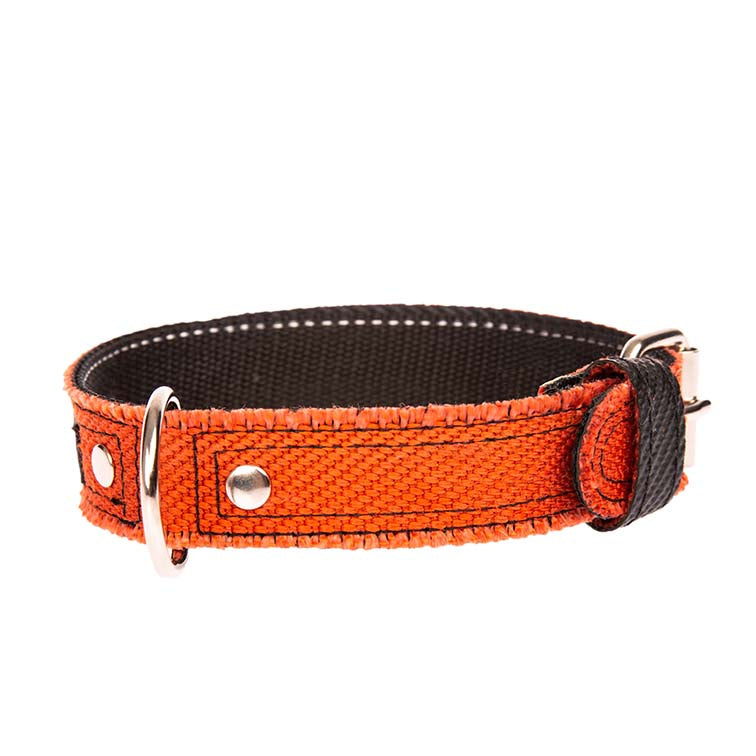 Maßgefertigtes Hundehalsband für große und kräftige Hunde mit extra Stabilität.