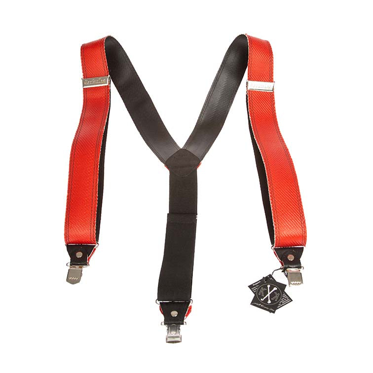 Unisex-Hosenträger aus Feuerwehrschlauch mit verstellbaren Schnallen.
