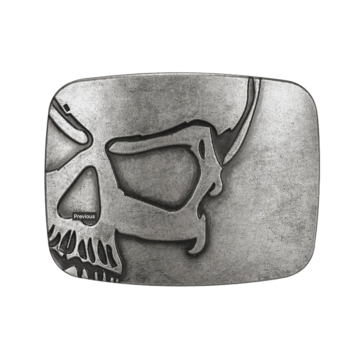 Gürtelschnalle im Skull Design