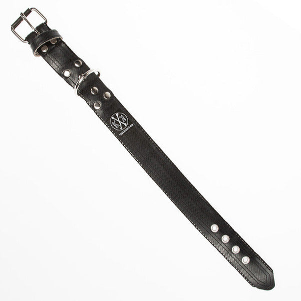 Halsband-aus-Feuerwehrschlauch-Emma-4-cm-elegant-schwarz