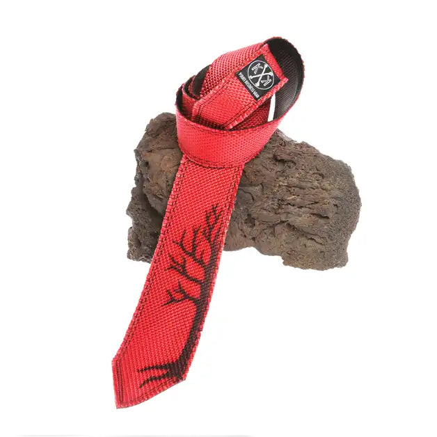 Feuerwehrschlauch Krawatte rot mit Airbrush